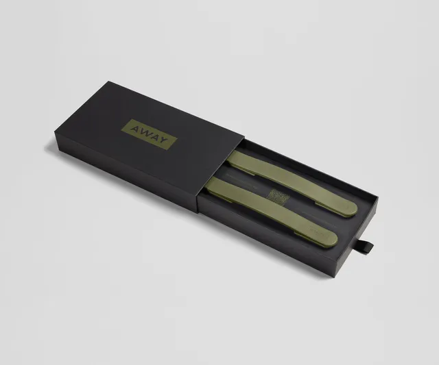 away-custom-handle-set-in-olive-green-diy-replacement-kit image 1