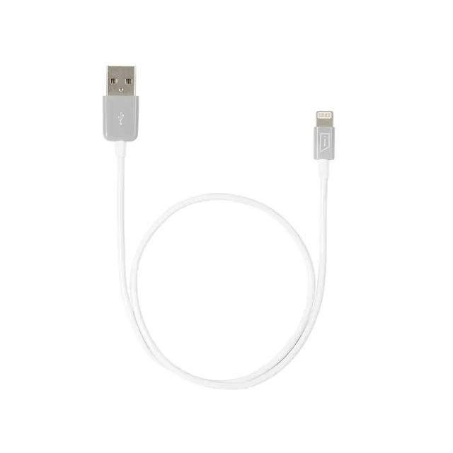 targus-acc99805cai-lightning-sync-charge-cable-1-6-feet-white-grey image 1