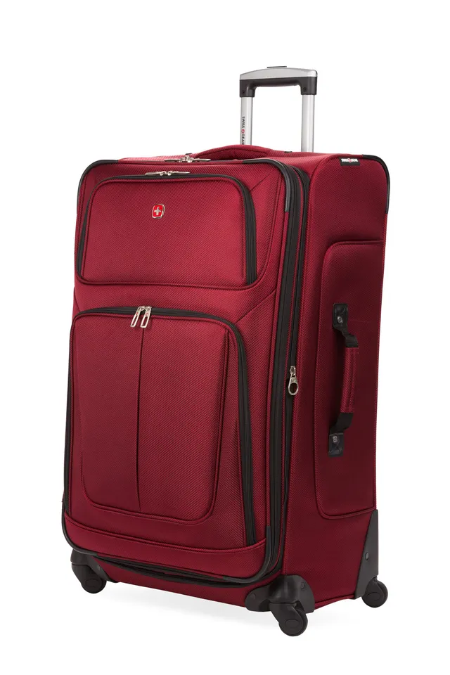 swissgear-sion-large-checked-spinner-expandable-softside-luggage image 1