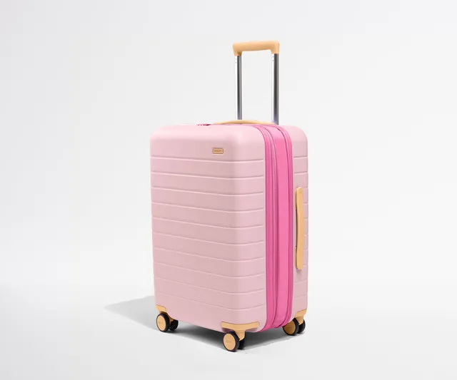 away-the-bigger-carry-on-flex-in-pink-sand-expandable-carry-on-luggage image 1