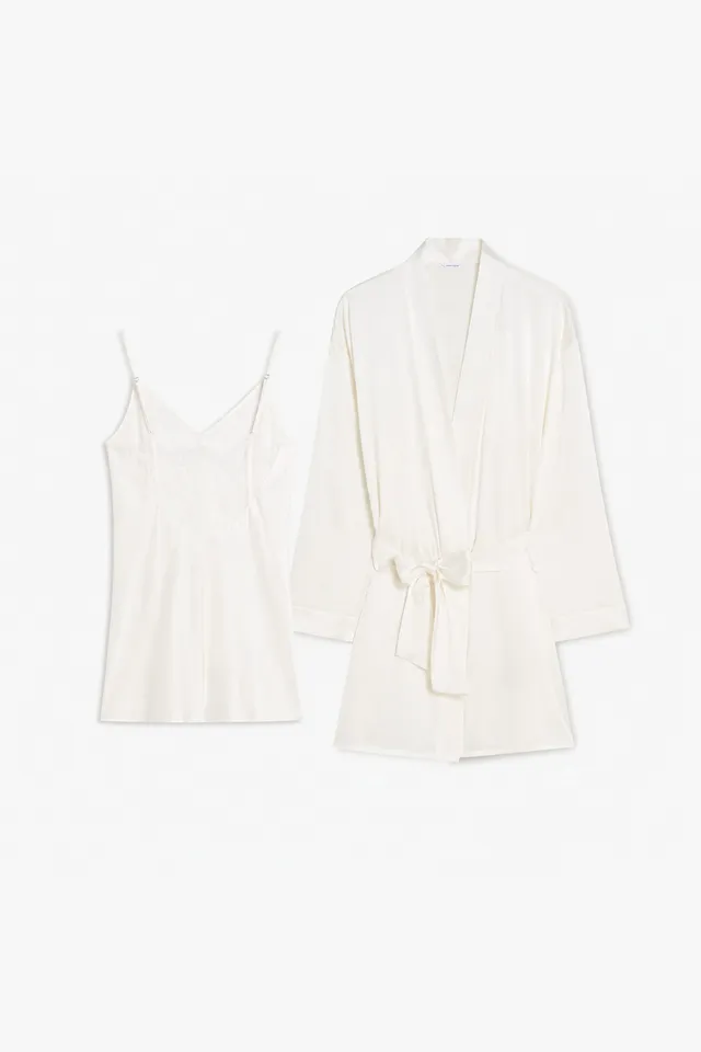 dore-rose-bridal-ritual-bundle-silk-slip-dress-kimono-set-23-momme-mulberry-silk image 1