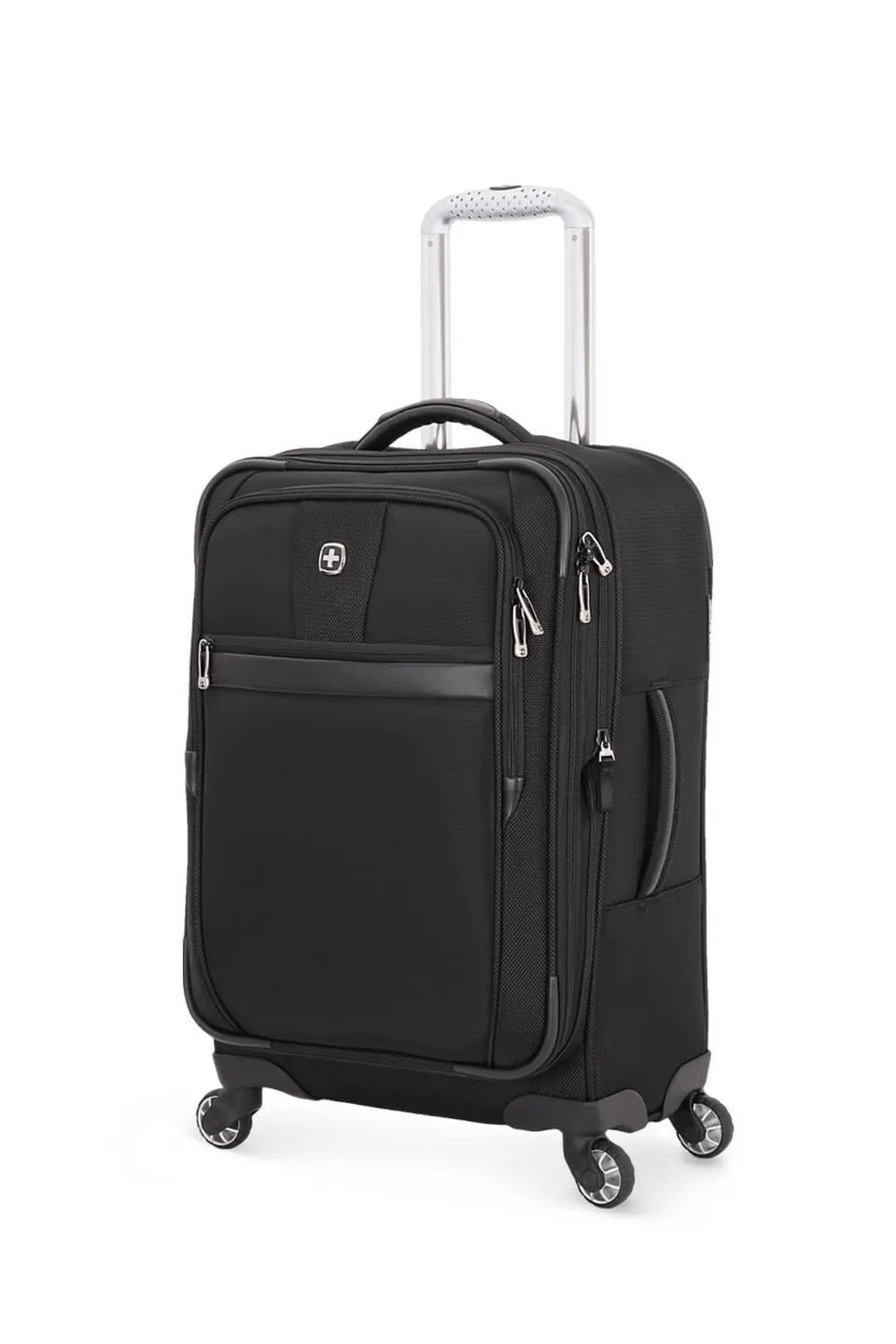 swissgear-6369-softside-expandable-carry-on-spinner-21-inch-black image 1