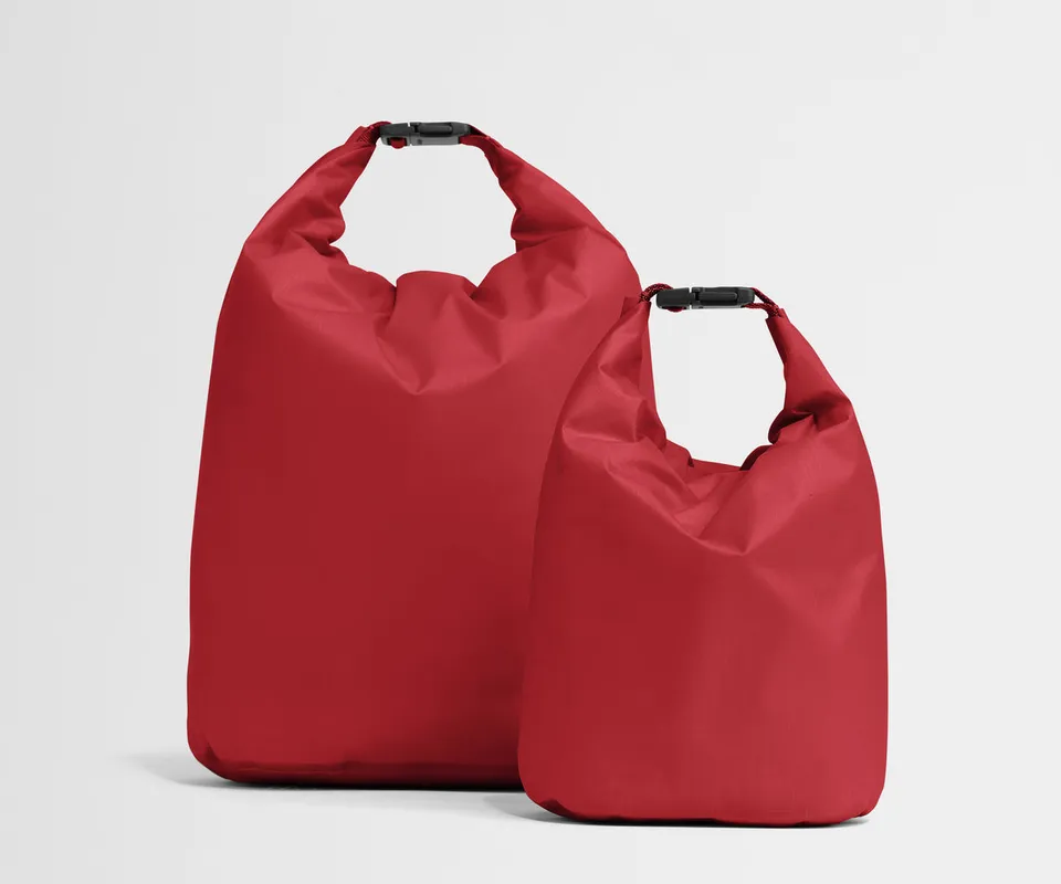 away-dry-bag-duo-in-cherry-red-two-piece-water-resistant-bag-set-for-beach-trave image 1