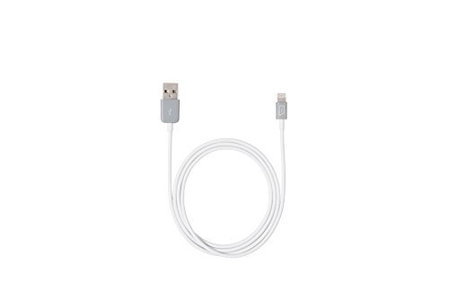 targus-apple-certified-lightning-sync-charge-cable-3-3-ft-white-grey image 3
