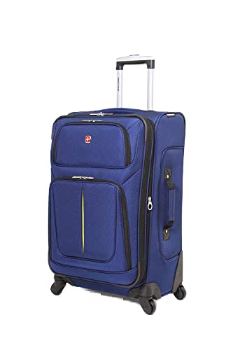 swissgear-sion-softside-expandable-checked-luggage-25-inch-navy-lime image 8