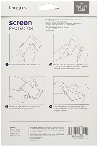 targus-screen-protector-for-ipad-mini-bubble-free-adhesive-clear-awv1246us image 4