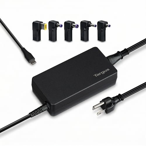 targus-100w-universal-usb-c-legacy-charger-apm108tt-5-interchangeable-tips-for-d image 8