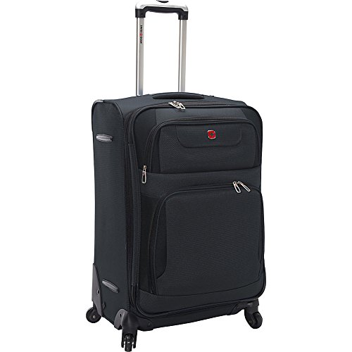 swissgear-maggiore-softside-expandable-spinner-luggage-grey-checked-medium-24-in image 5