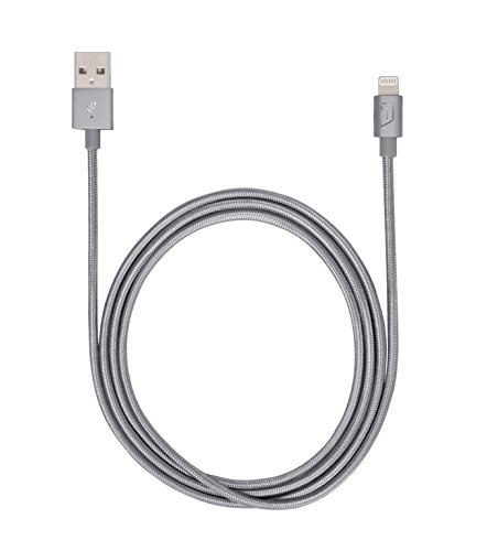 targus-braided-lightning-sync-charge-cable-4-feet-space-grey image 5