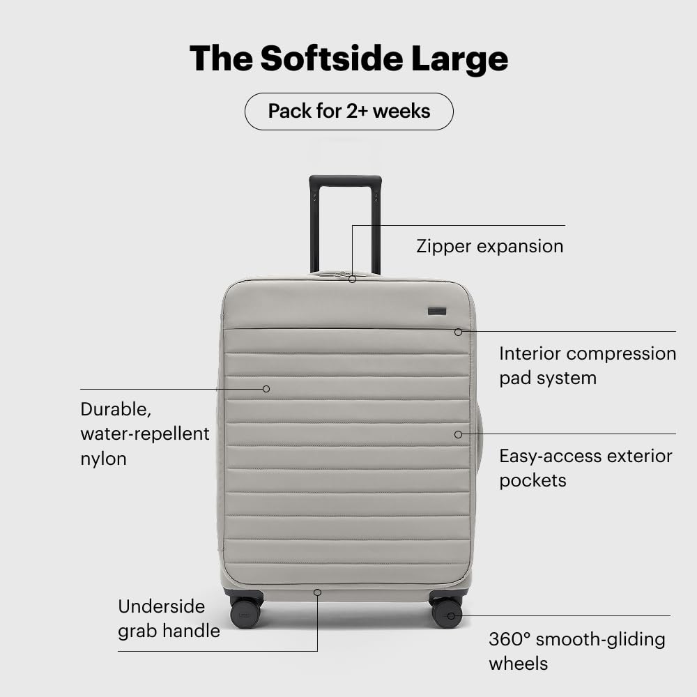 away-softside-large-checked-suitcase-29-expandable-durable-nylon-tsa-lock-cloud- image 3