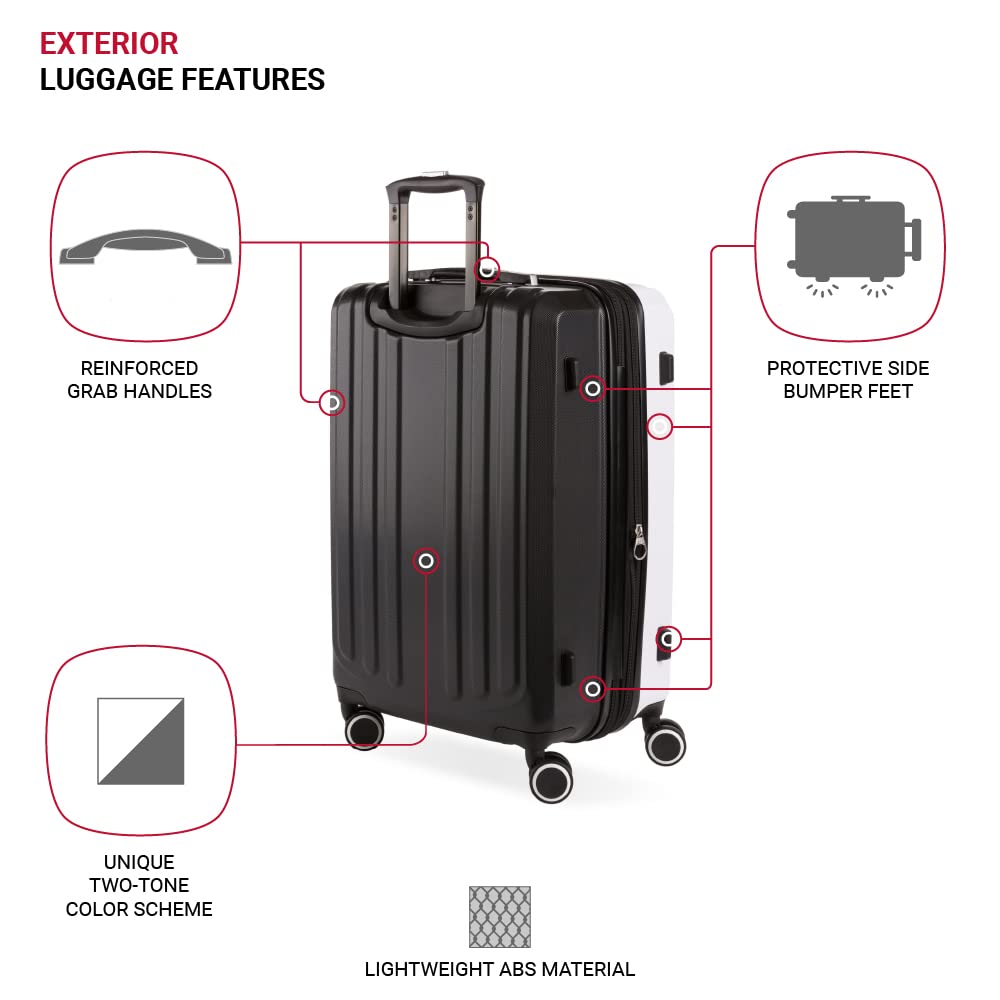 swissgear-8028-hardside-expandable-spinner-luggage-black-white-checked-large-28- image 3