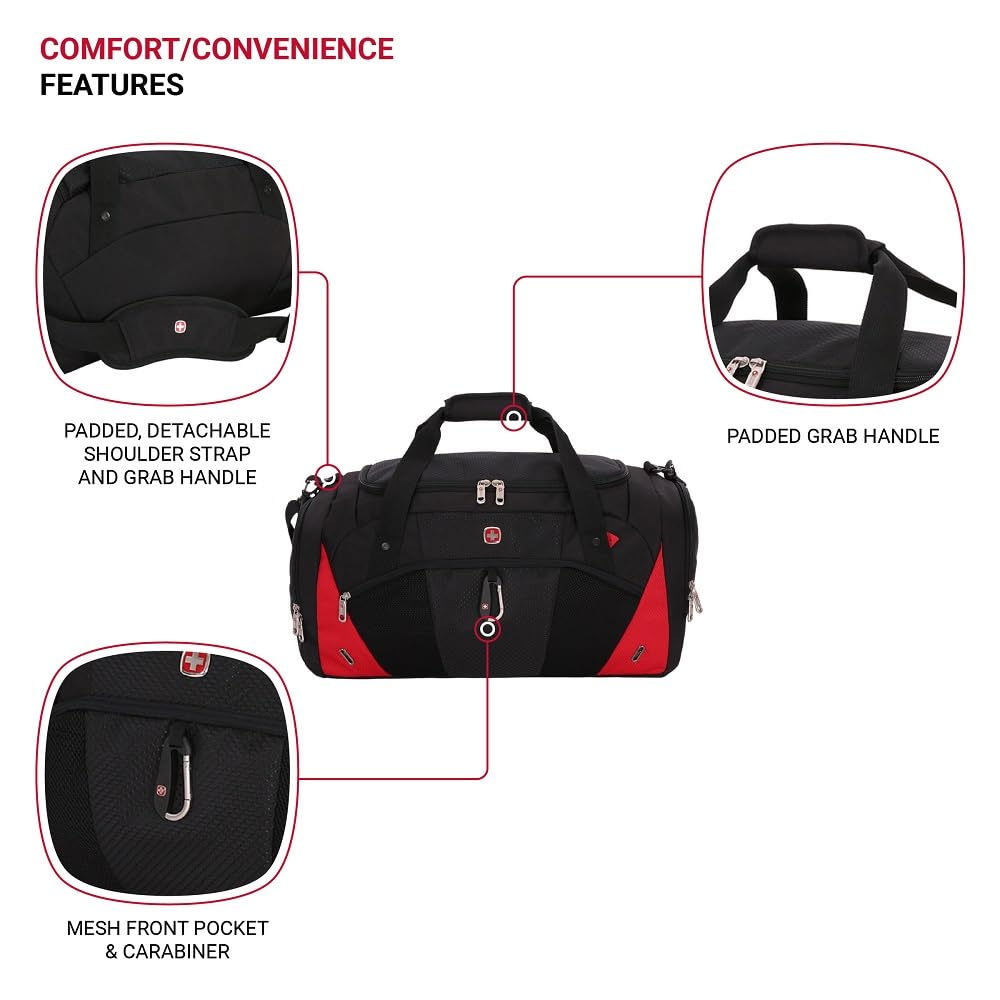 swissgear-1900-22-duffel-bag-black-red image 2