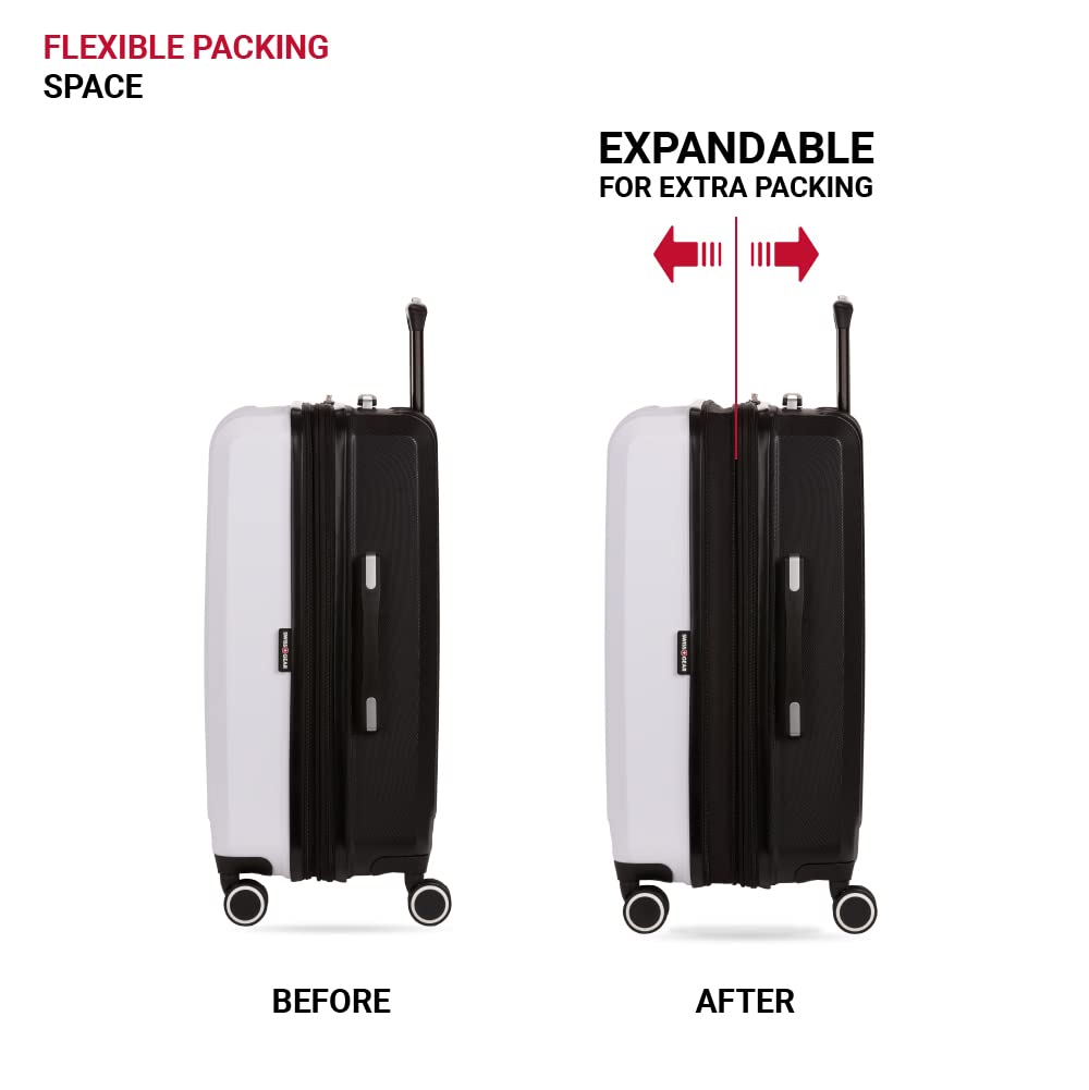 swissgear-8028-hardside-expandable-spinner-luggage-black-white-checked-large-28- image 6