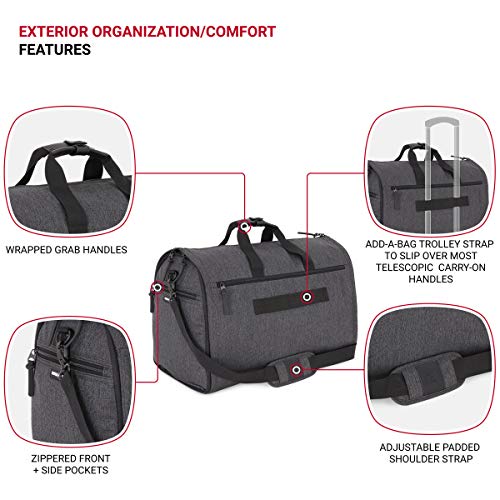 swissgear-23-folding-garment-duffel-bag-with-suit-carrier-heather-grey image 8