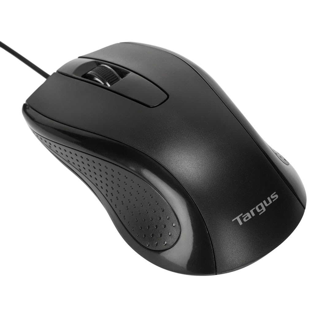 targus-full-size-optical-wired-mouse-black-ergonomic-usb-mouse-with-1-000-dpi-se image 1