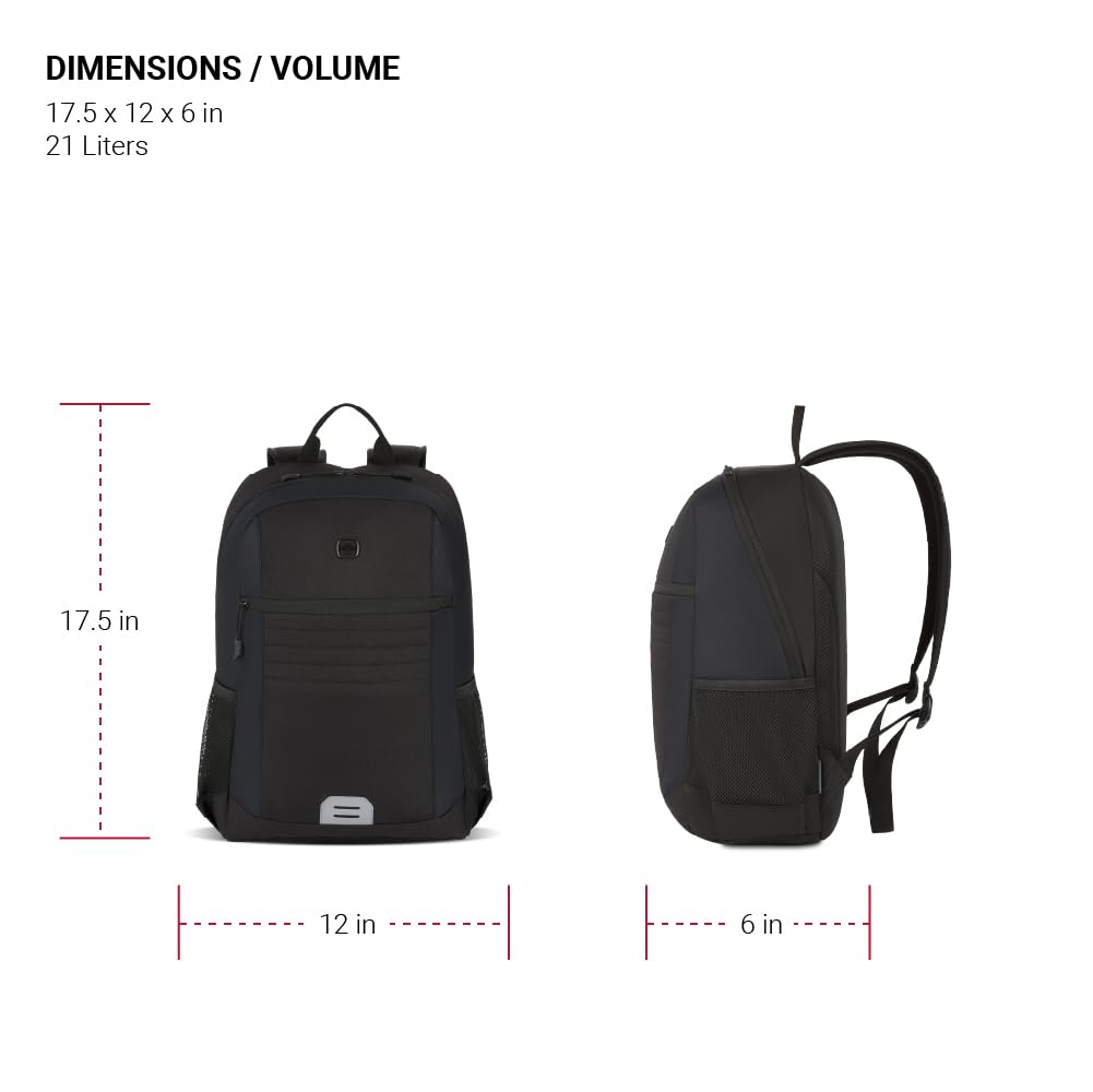 swissgear-intro-laptop-backpack-black-17-5-x-12-x-6-fits-most-16-inch-laptops image 4