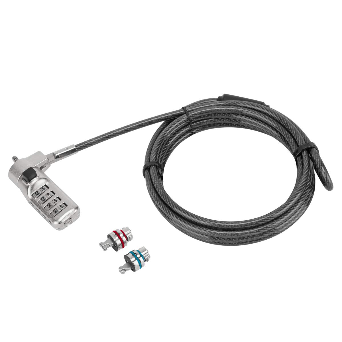 targus-defcon-3-in-1-fixed-combination-lock-6-5-ft-black image 3