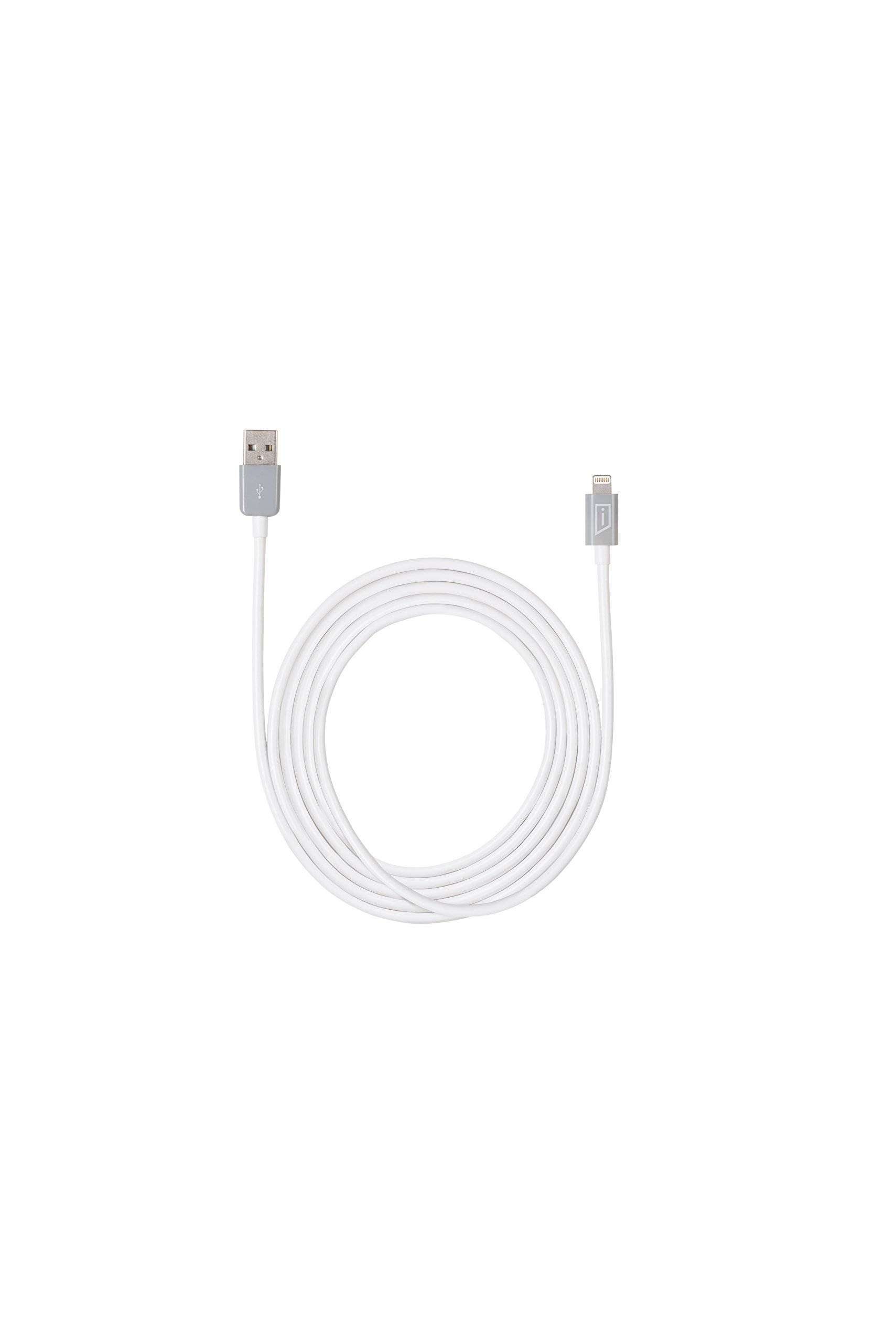 targus-acc96905cai-lightning-sync-charge-cable-6-5-feet-white-grey image 1