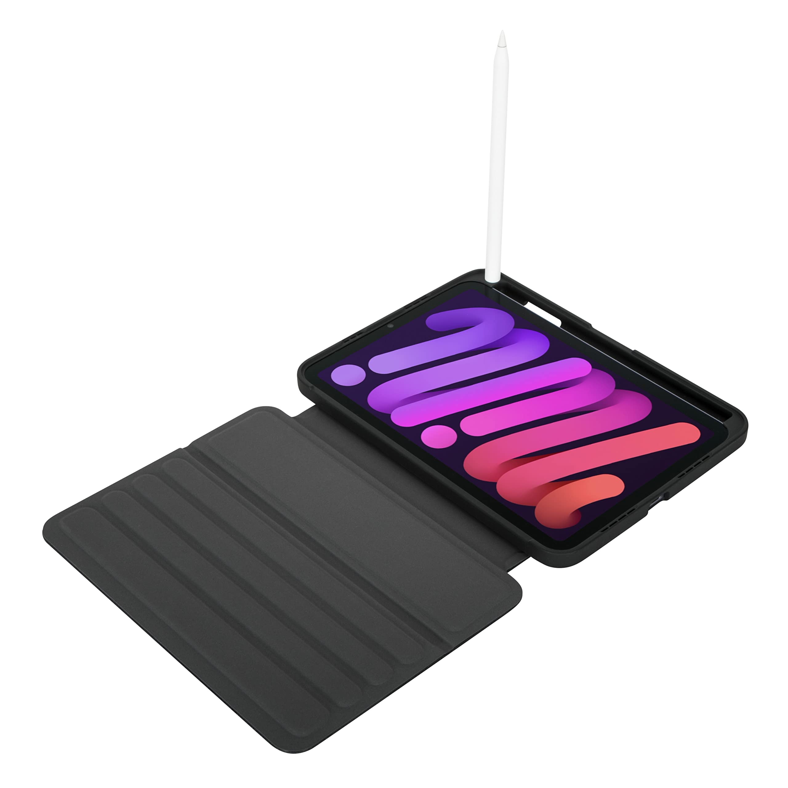 targus-click-in-ipad-mini-6th-gen-case-with-built-in-pencil-holder-black image 5