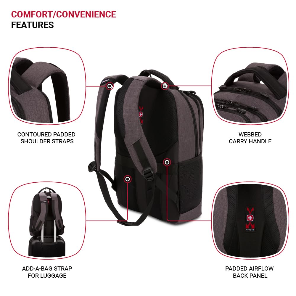 swissgear-5668-laptop-backpack-dark-gray-heather-18-25-in image 2