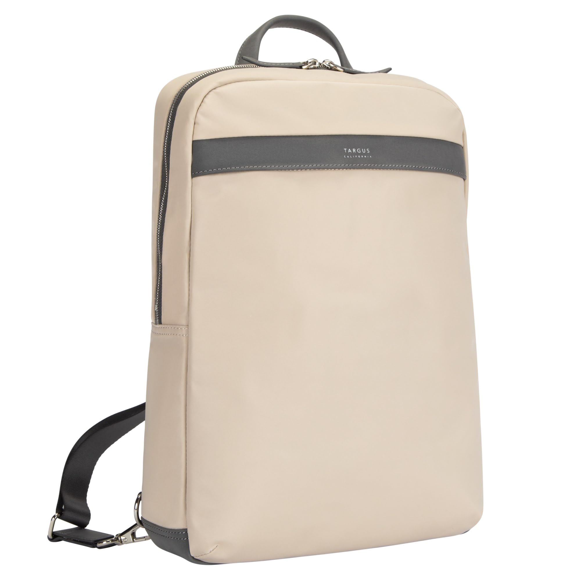 targus-15-newport-laptop-backpack-in-tan-water-repellent-nylon-fits-up-to-15-lap image 2