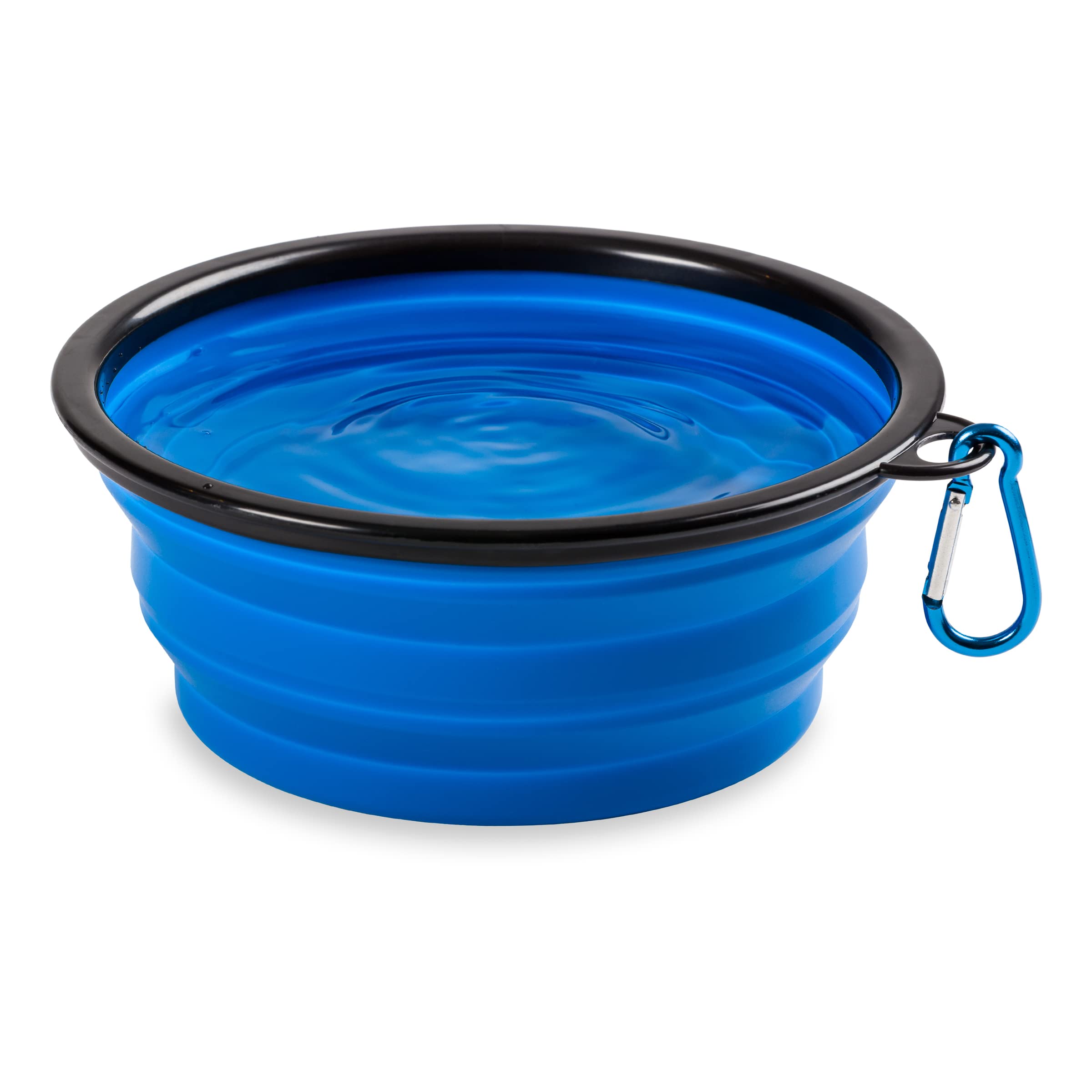 swissgear-3335-2-pack-collapsible-dog-bowls-for-travel-with-can-lid-set-blue image 8