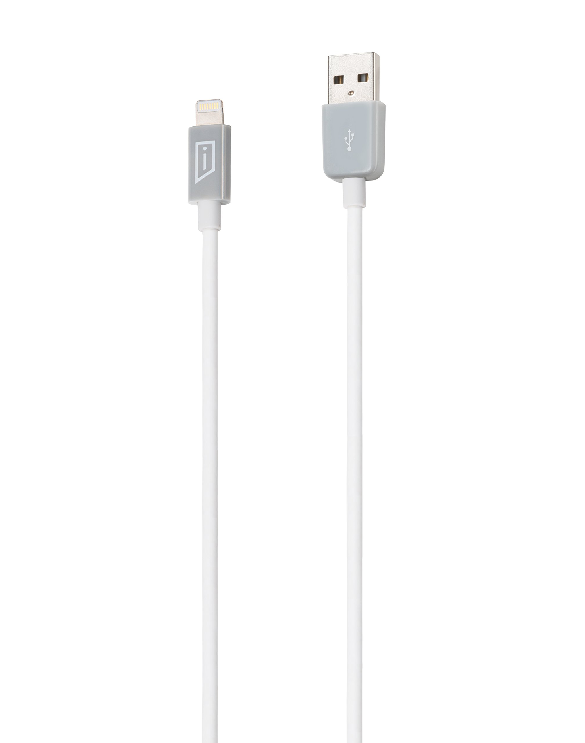 targus-apple-certified-lightning-sync-charge-cable-3-3-ft-white-grey image 2