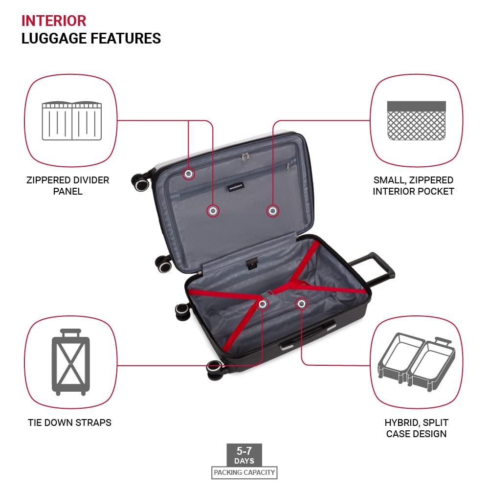 swissgear-8028-hardside-expandable-spinner-luggage-black-white-checked-large-28- image 4
