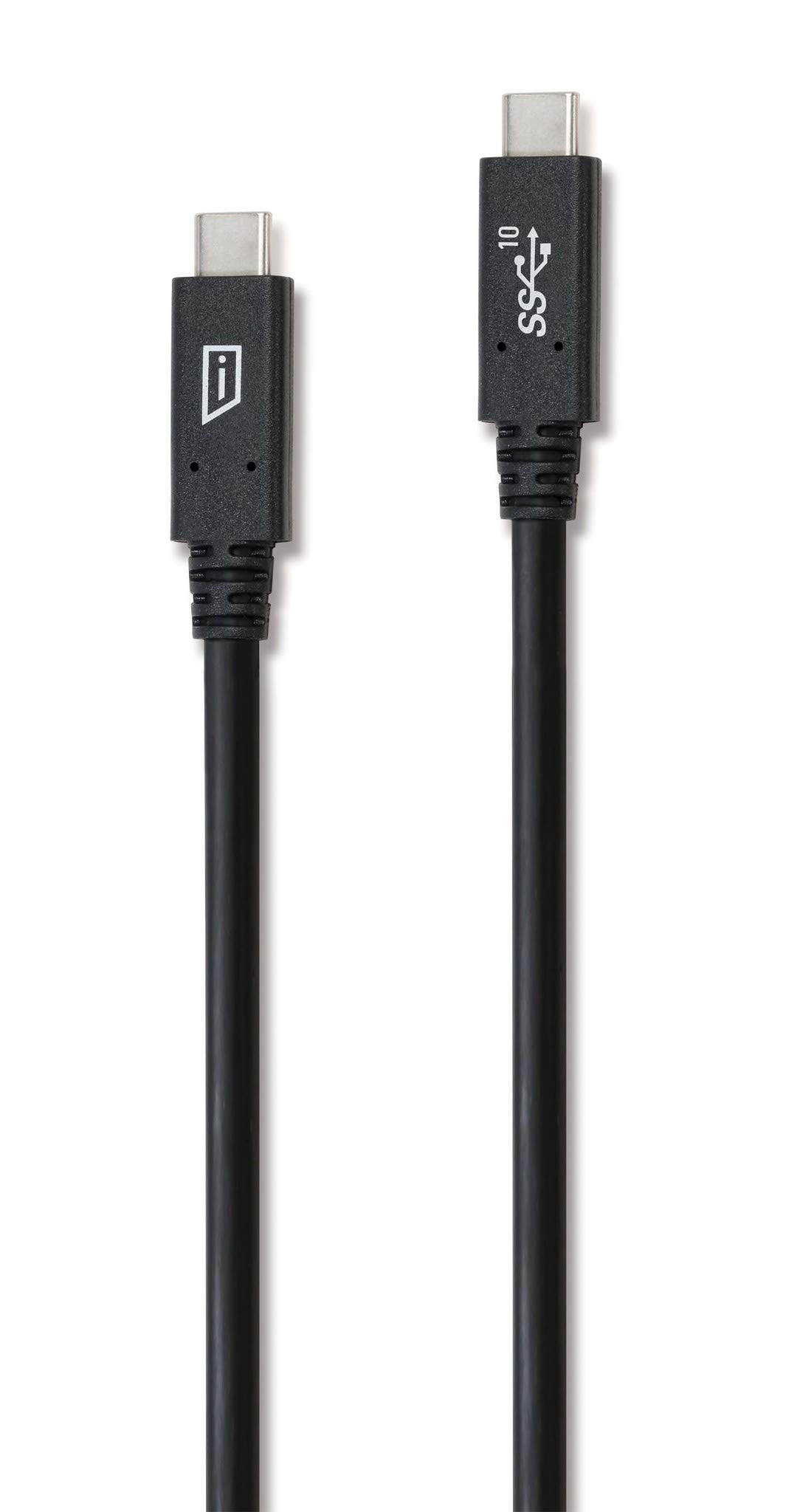 targus-istore-usb-c-to-usb-c-cable-1m-black-acc1001cai-5a-charging-10gbps-data-u image 1
