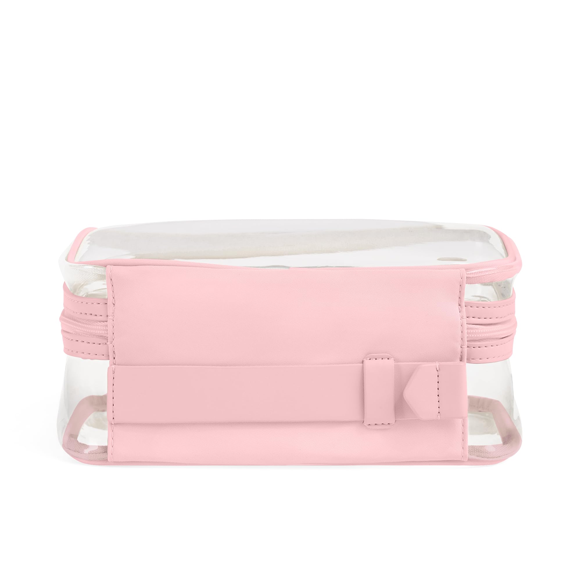 away-clear-toiletry-bag-tsa-approved-water-repellent-2-compartments-blush-pink image 2