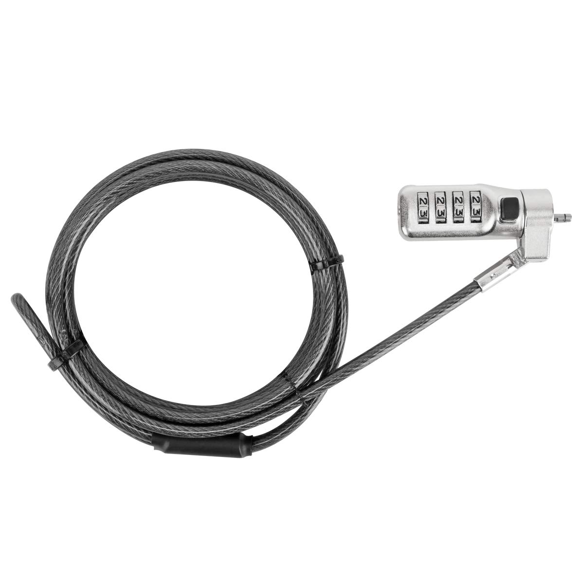 targus-defcon-3-in-1-fixed-combination-lock-6-5-ft-black image 1