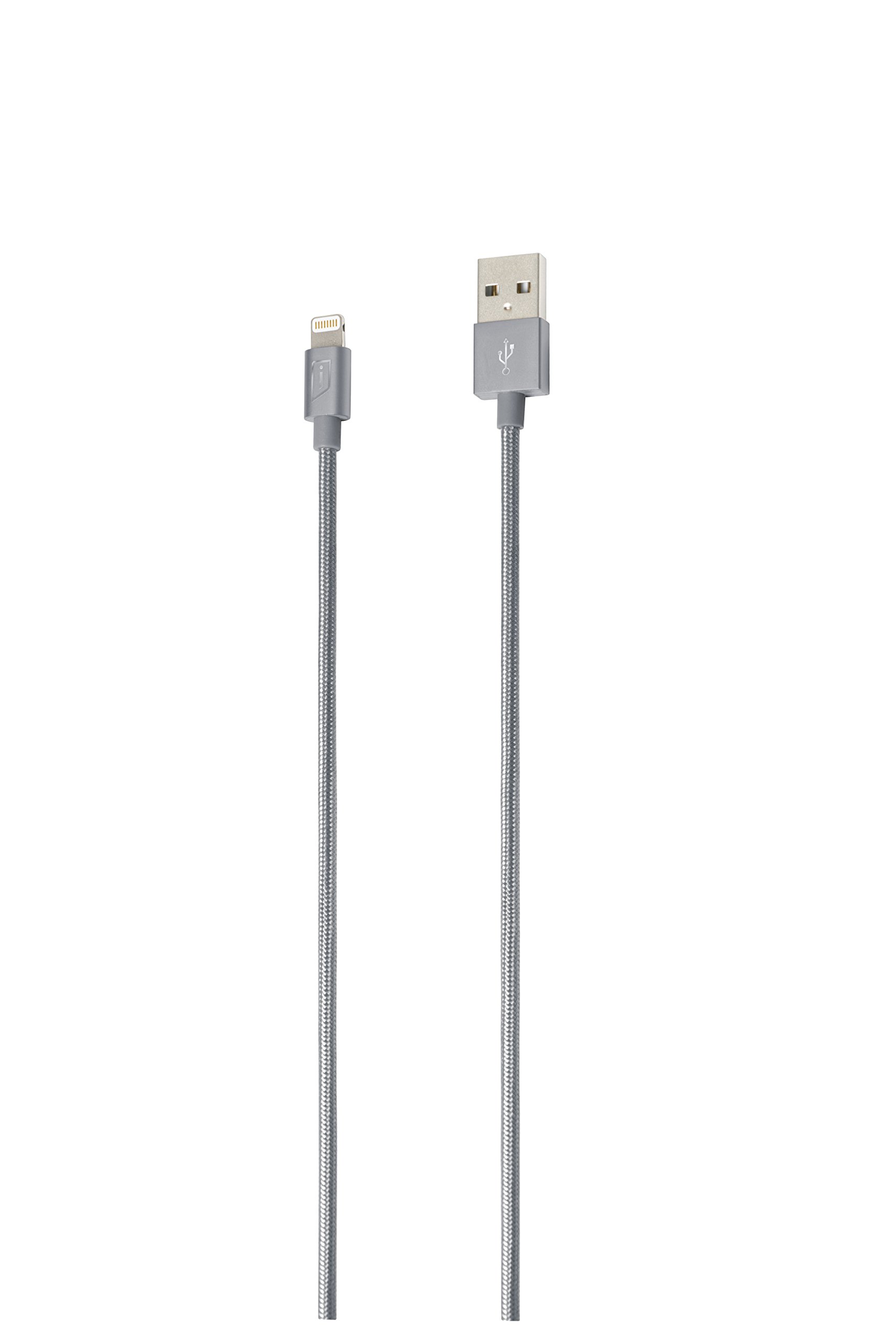 targus-braided-lightning-sync-charge-cable-4-feet-space-grey image 2