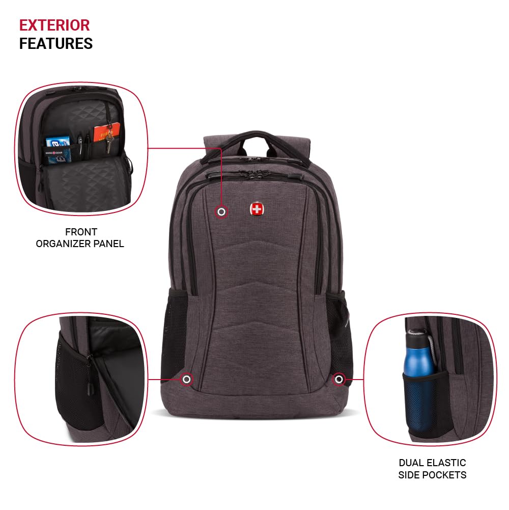 swissgear-5668-laptop-backpack-dark-gray-heather-18-25-in image 3