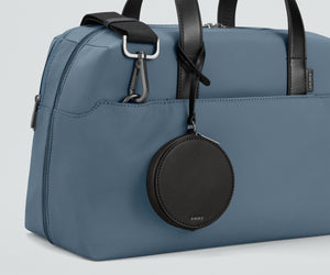 away-the-circle-zip-pouch-in-jet-black-compact-round-pouch-for-essentials image 3