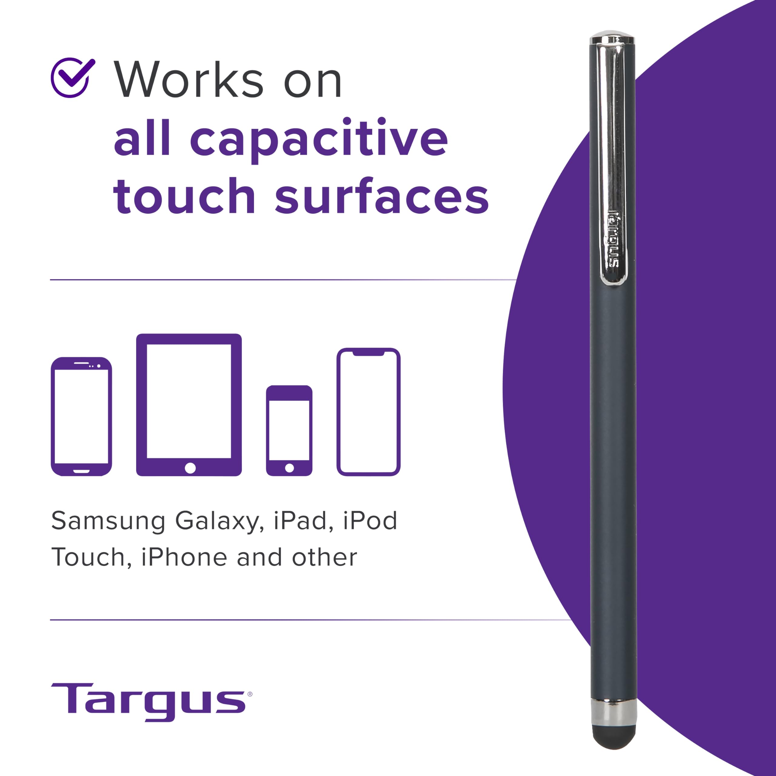 targus-amm01tbus-stylus-pen-for-capacitive-touchscreens-universal-rubber-tip-no- image 3