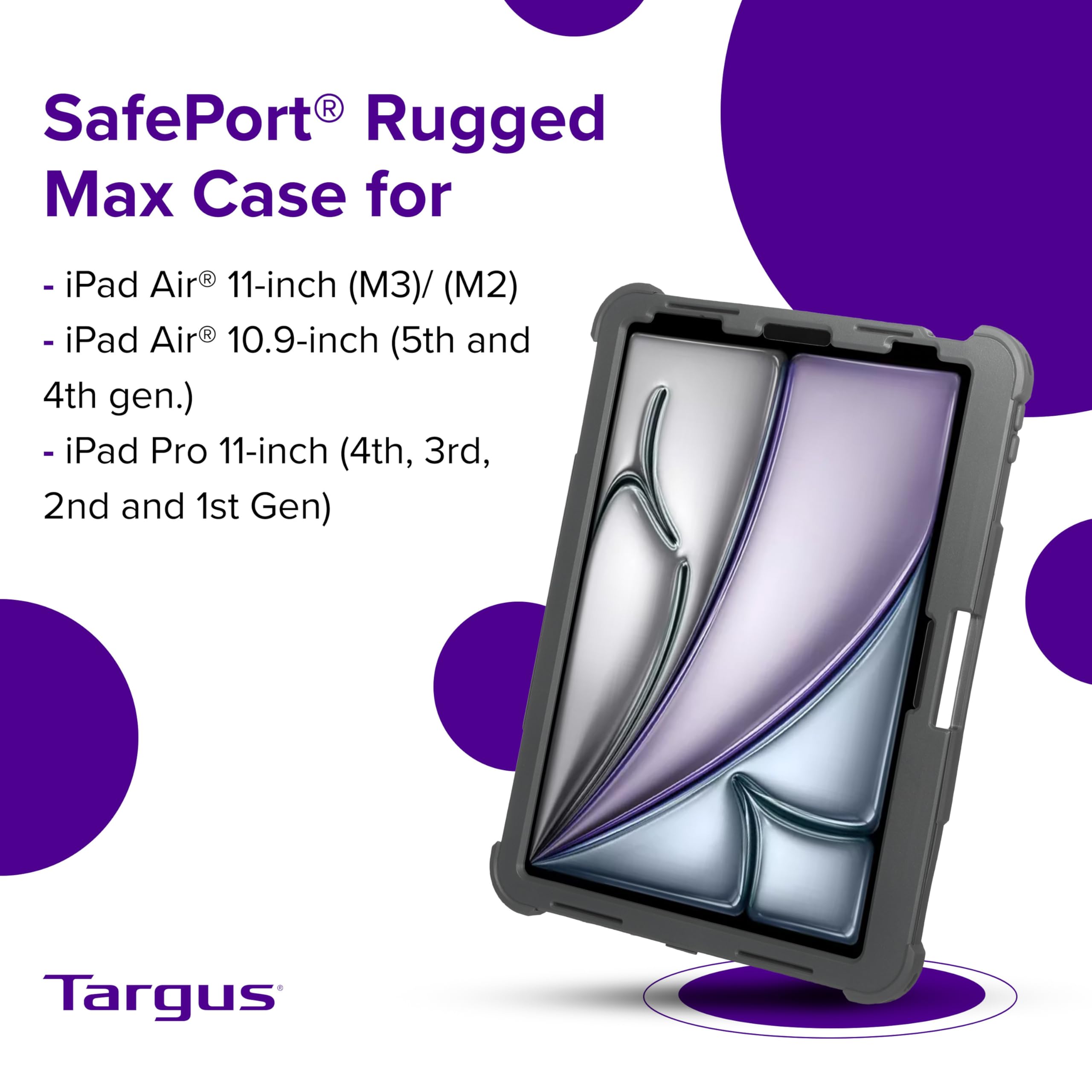 targus-safeport-rugged-max-case-for-ipad-pro-11-inch-m4-mil-std-810g-drop-tested image 5