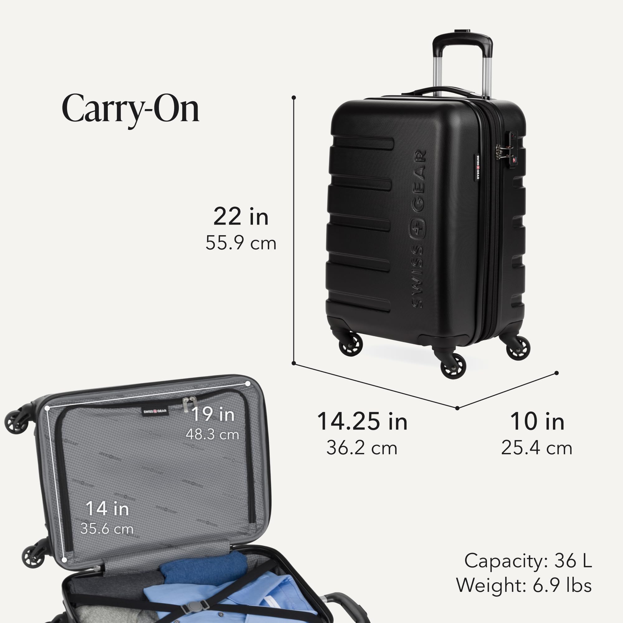 swissgear-7366-signature-expandable-hardside-luggage-3-piece-set-19-23-27 image 2