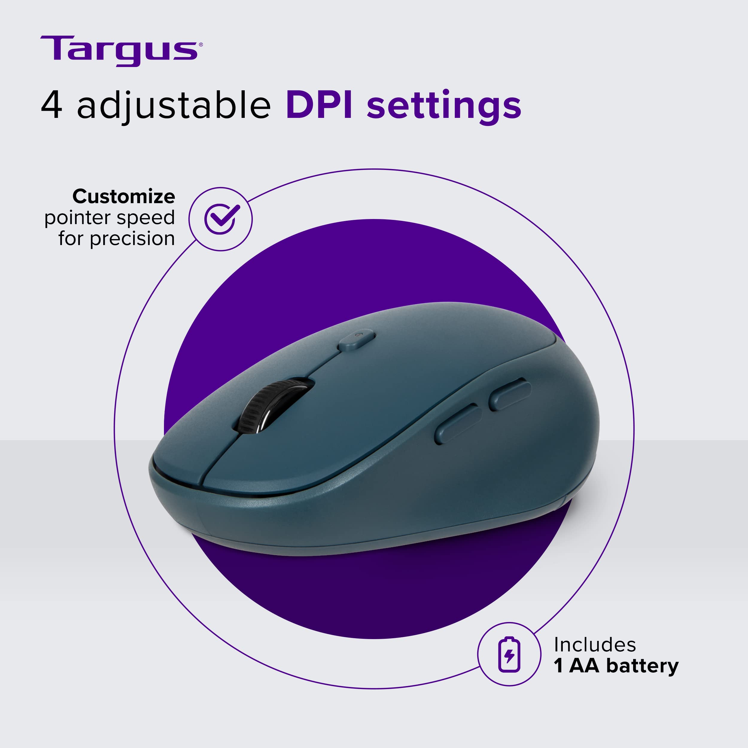 targus-midsize-comfort-multi-device-wireless-mouse-pmb58202gl-bluetooth-2-4ghz-b image 3