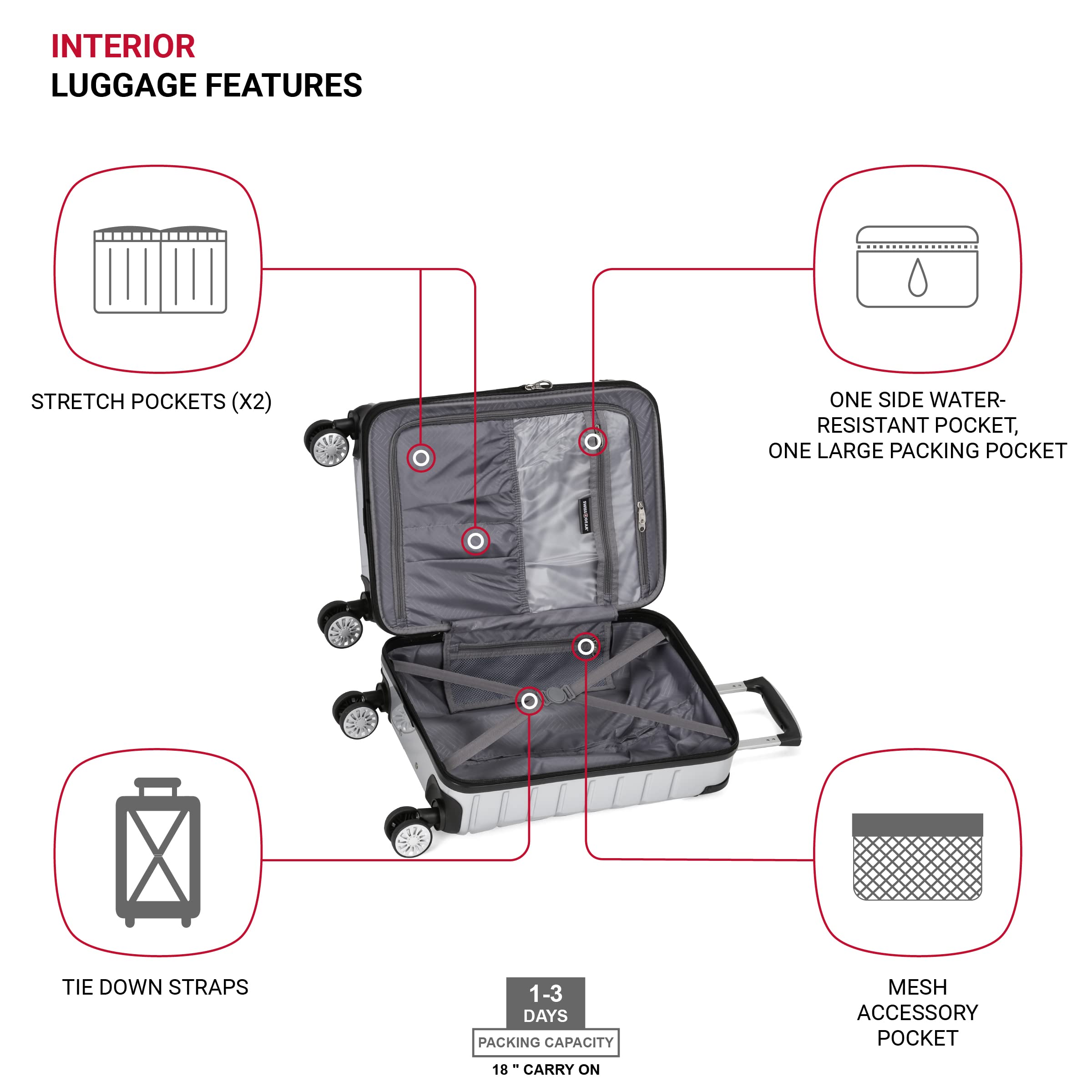 swissgear-7782-19-inch-hardside-expandable-spinner-luggage-silver image 4
