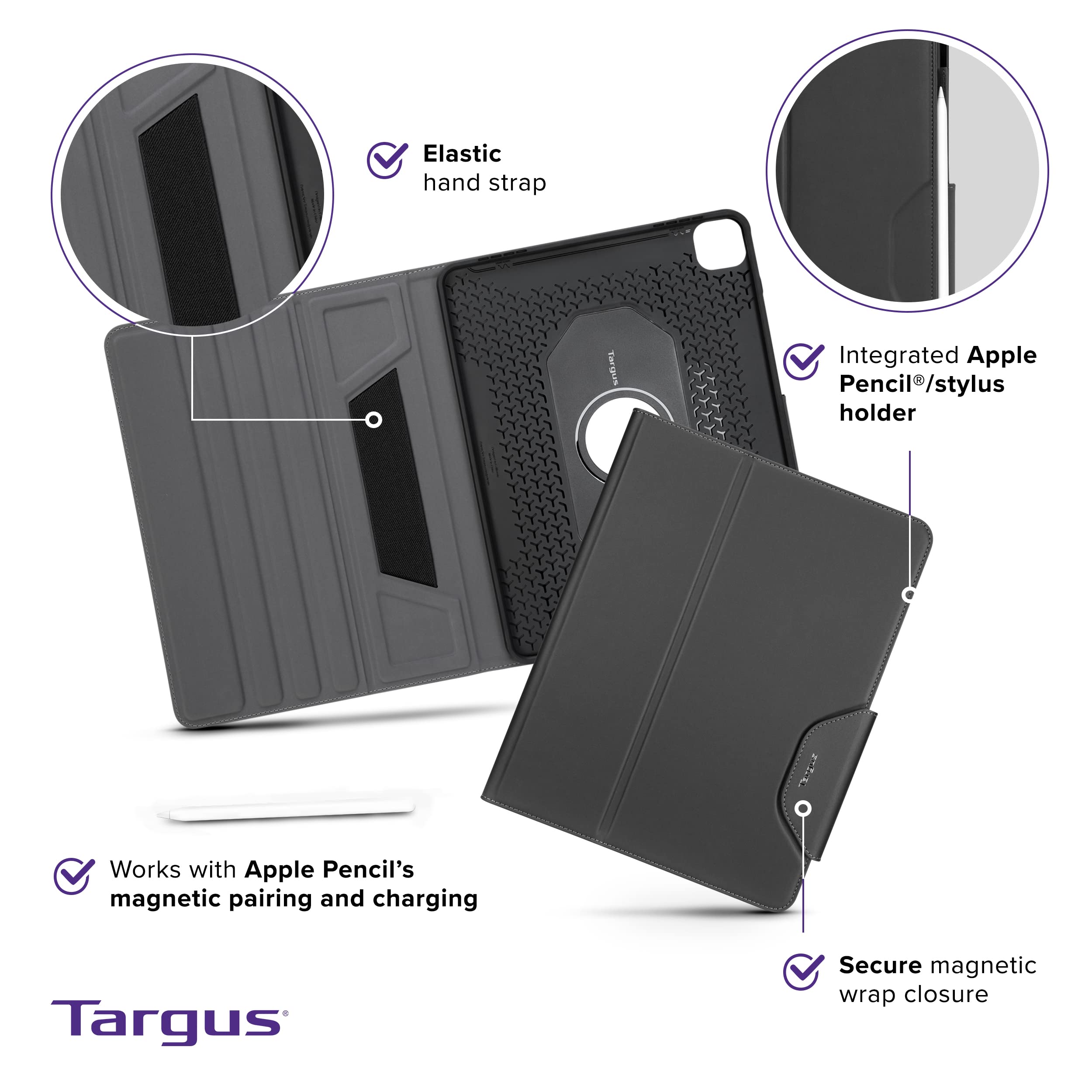 targus-versavu-ipad-pro-12-9-case-6th-5th-4th-3rd-gen-360-rotation-black image 3