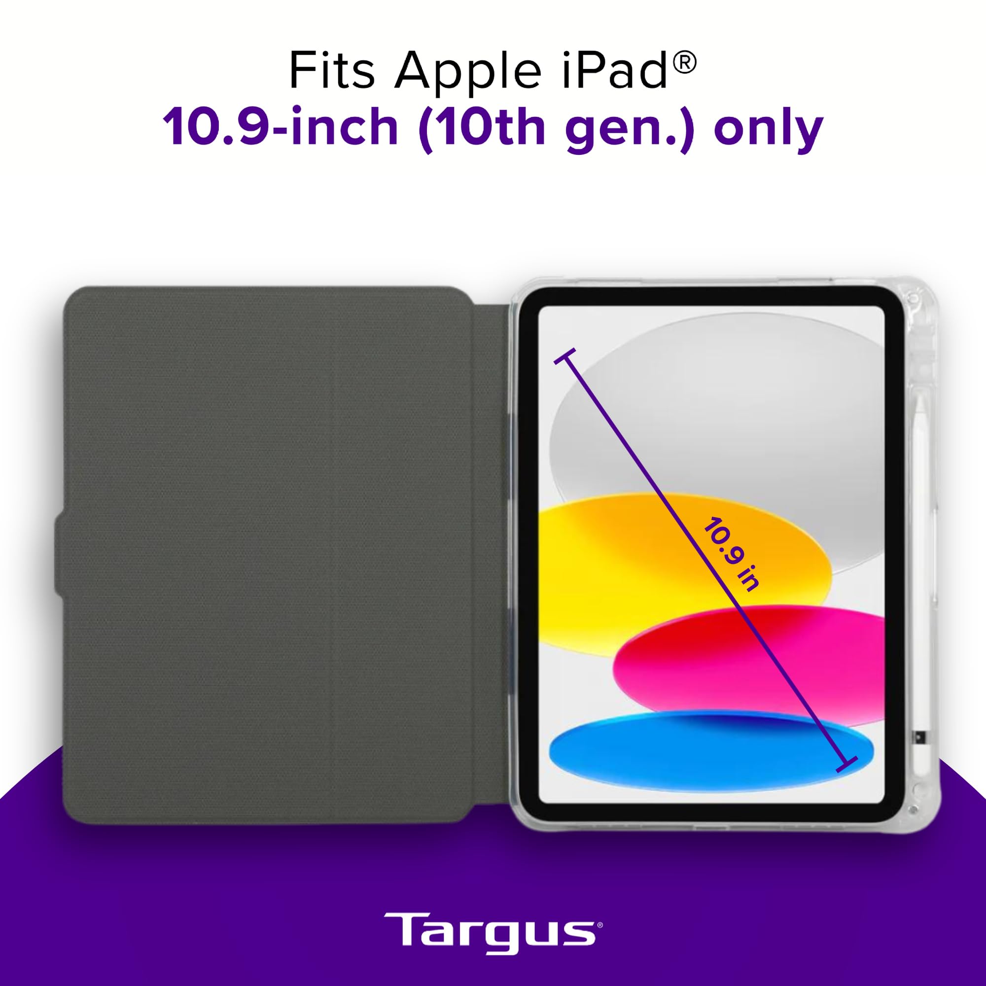 targus-pro-tek-clear-case-for-10-9-apple-ipad-10th-gen-thd935gl-military-grade-p image 3