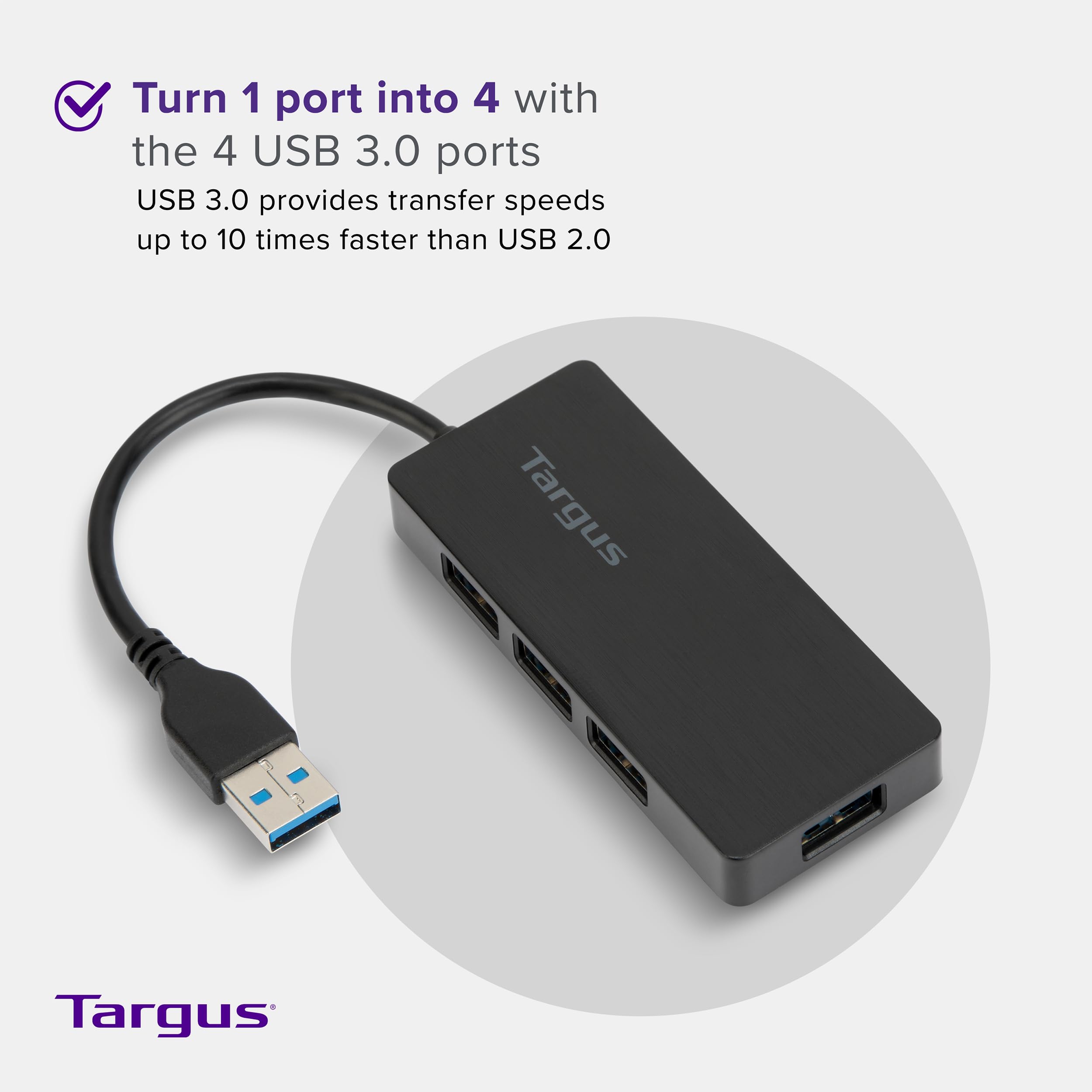 targus-usb-3-0-4-port-hub-compact-design image 2