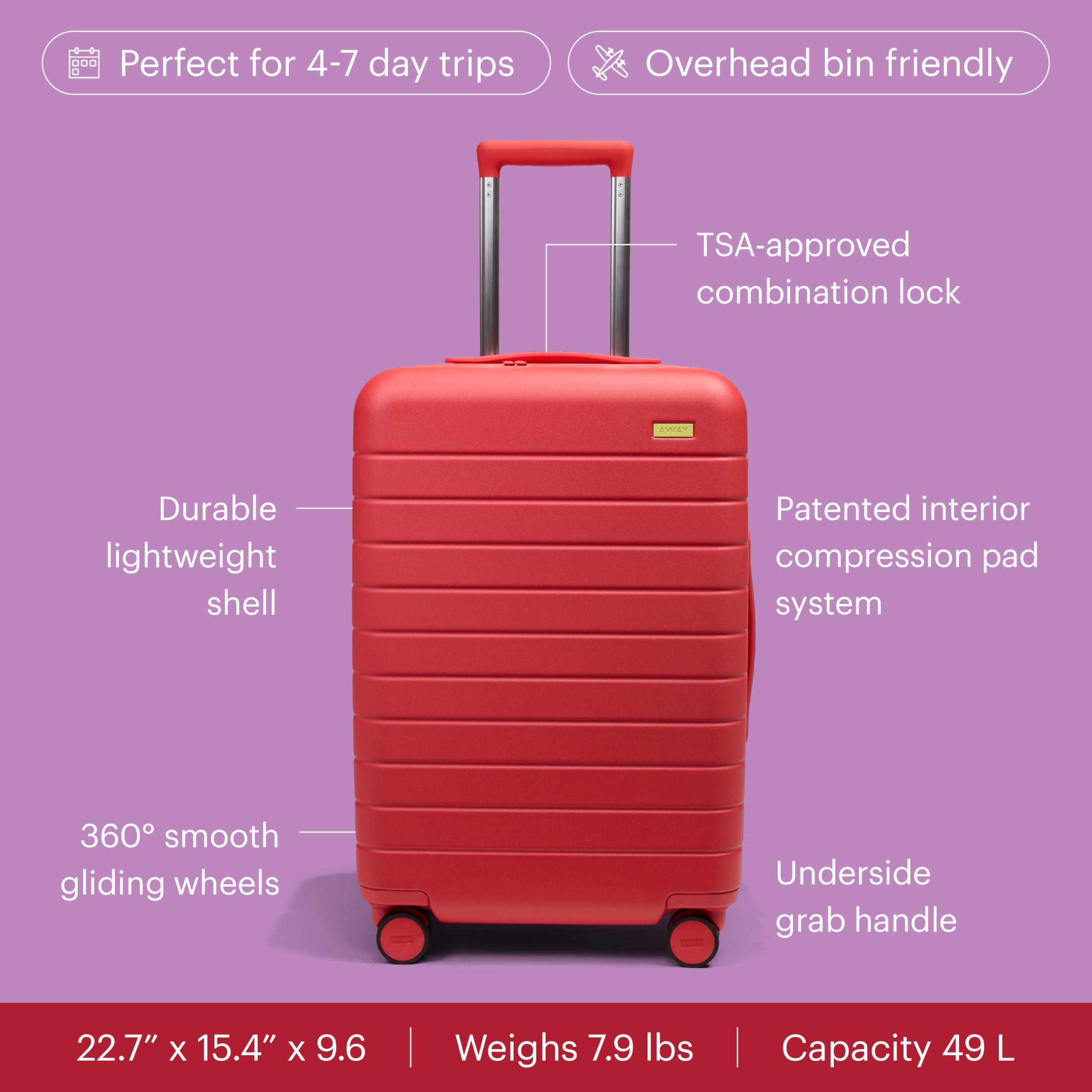 away-toy-story-5-bigger-carry-on-luggage-23-inch-lightweight-hardside-suitcase-w image 2