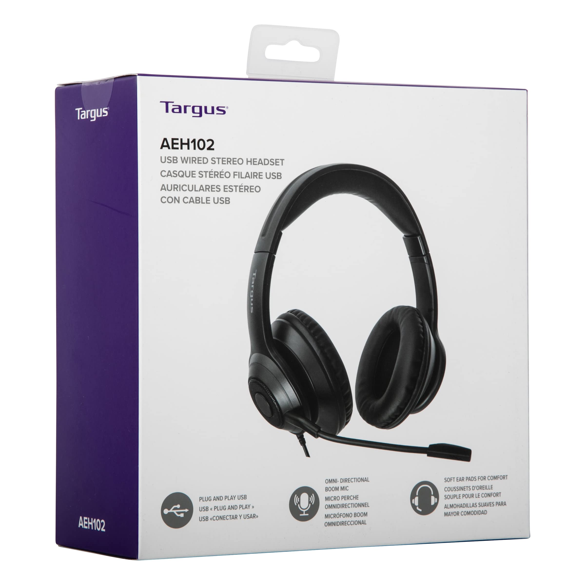targus-wired-stereo-headset-aeh102tt-usb-a-noise-canceling-over-ear image 8