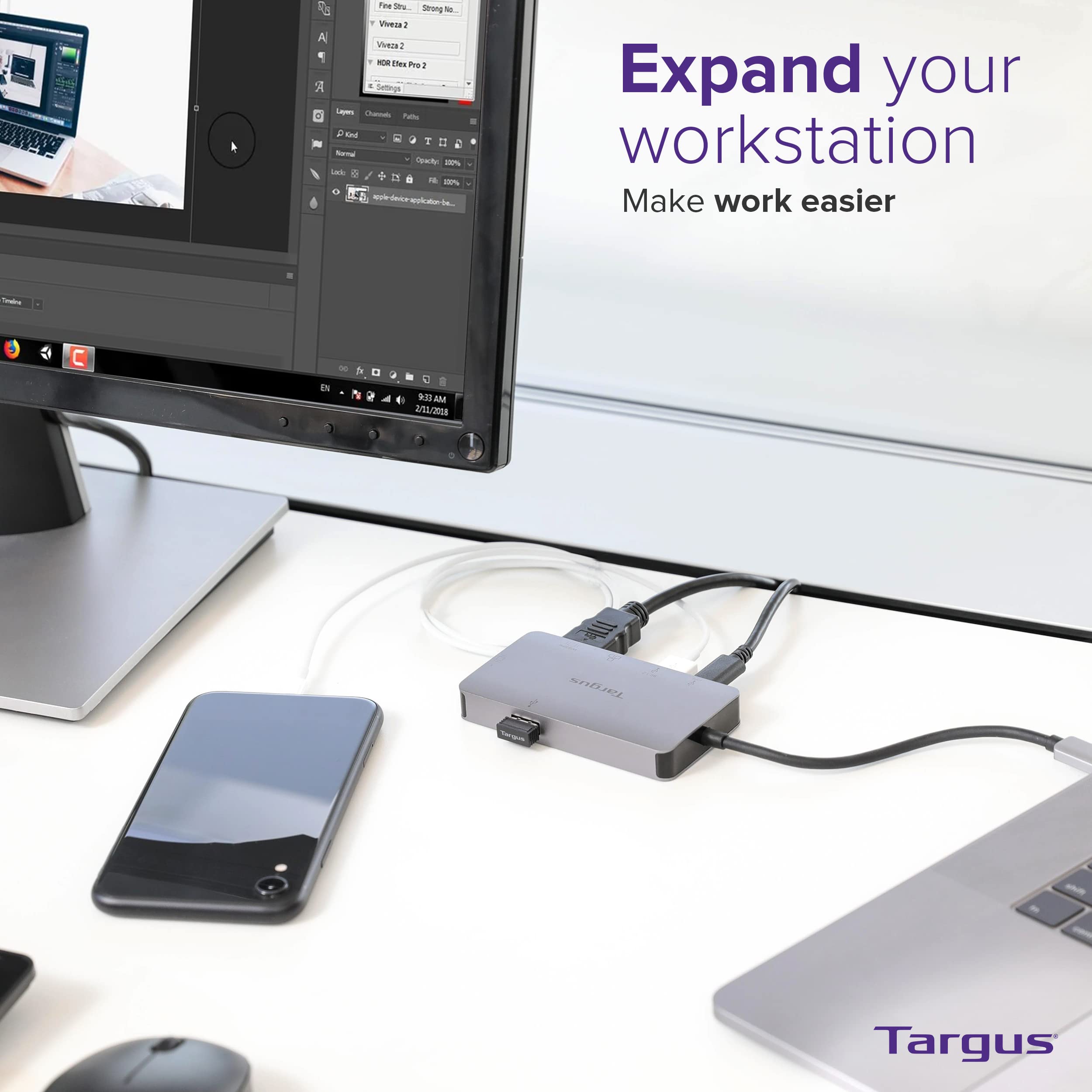 targus-usb-c-dp-alt-mode-single-video-4k-hdmi-vga-docking-station-with-100w-pd-p image 5
