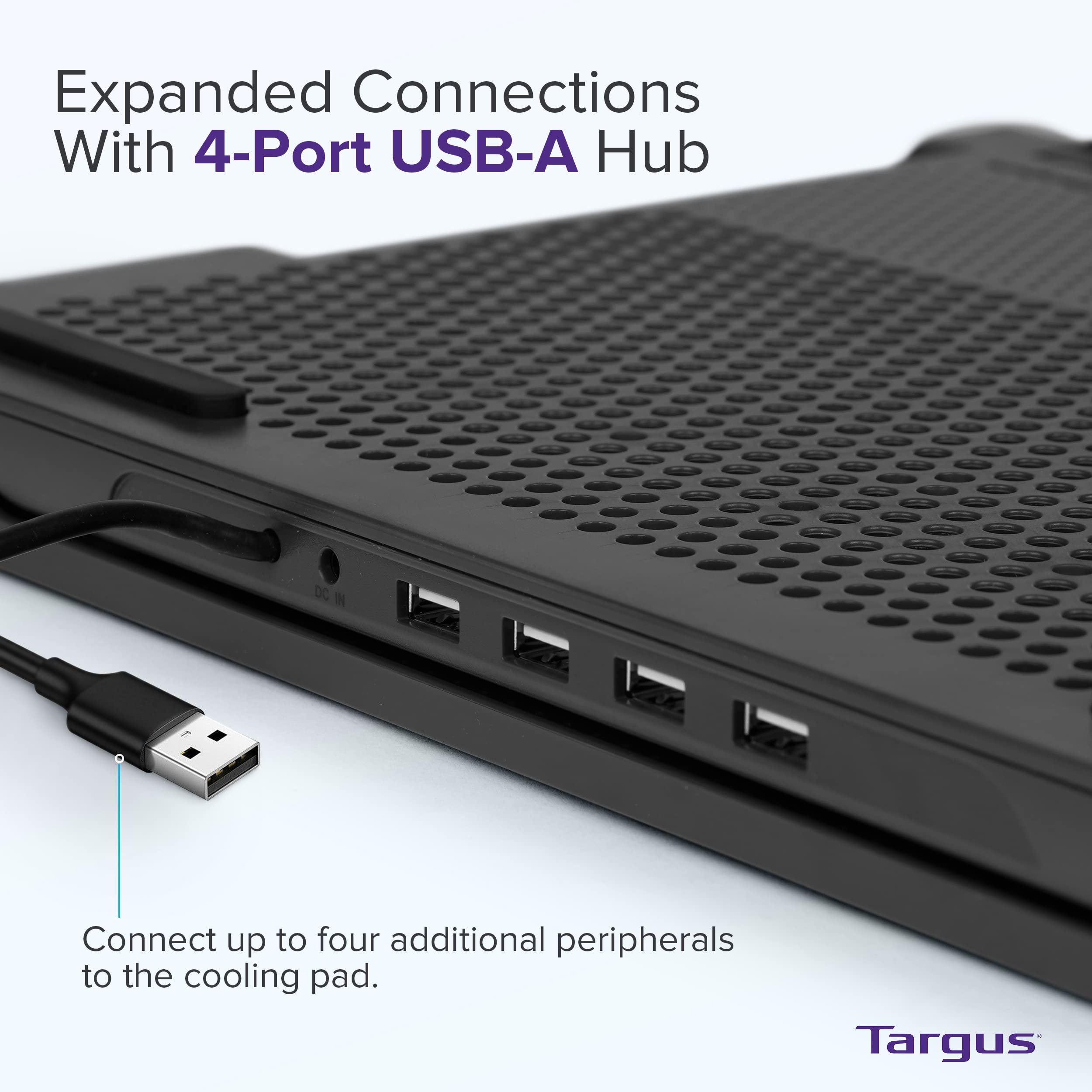 targus-17-laptop-cooling-pad-with-dual-fans-and-4-port-usb-hub-awe81us image 7