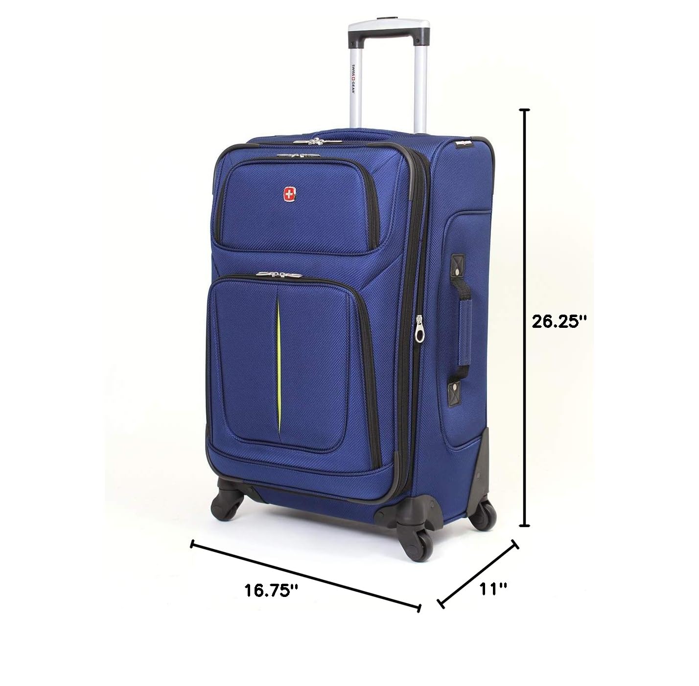 swissgear-sion-softside-expandable-checked-luggage-25-inch-navy-lime image 7