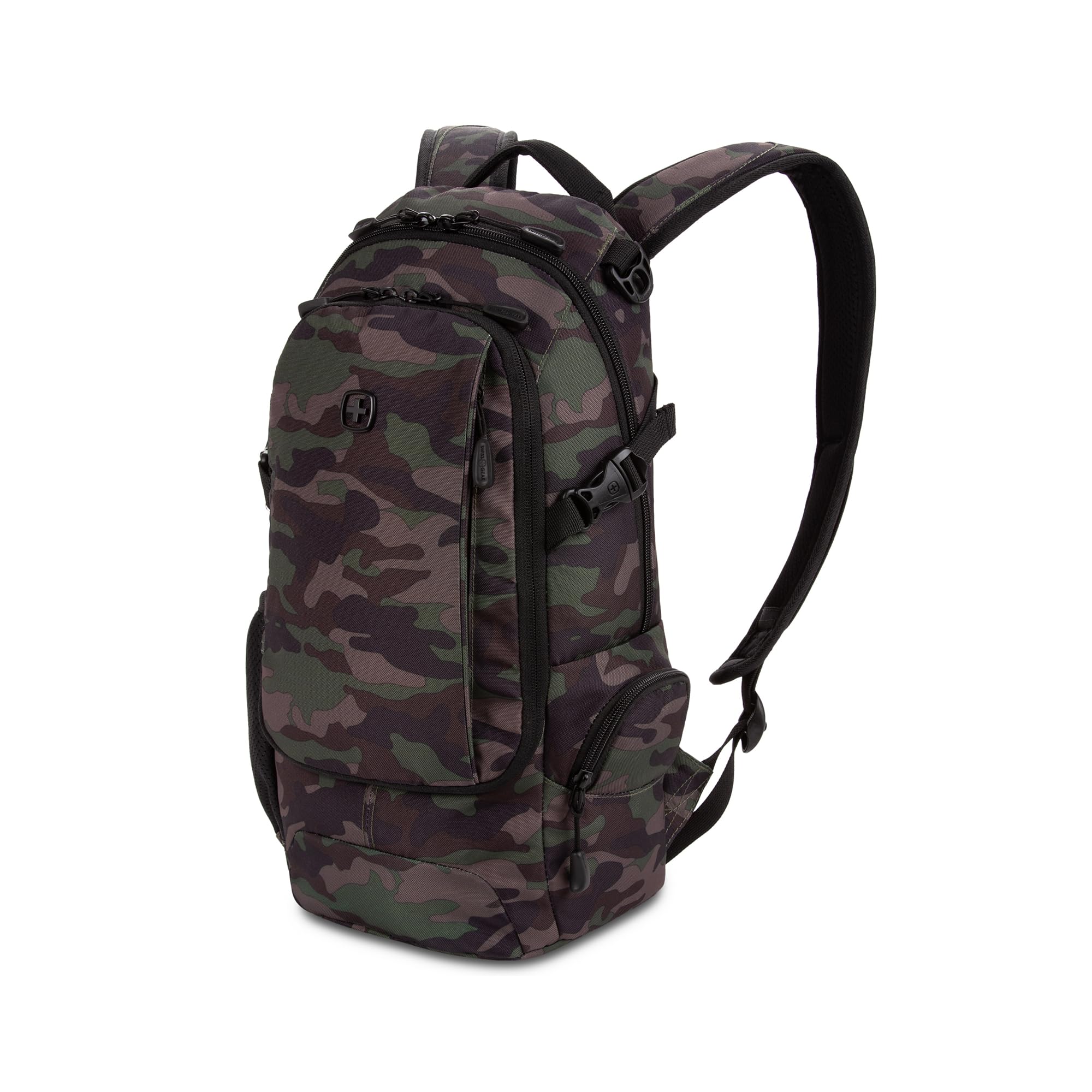 swissgear-city-pack-backpack-slim-profile-camo-green-15-9l-18-inch image 1