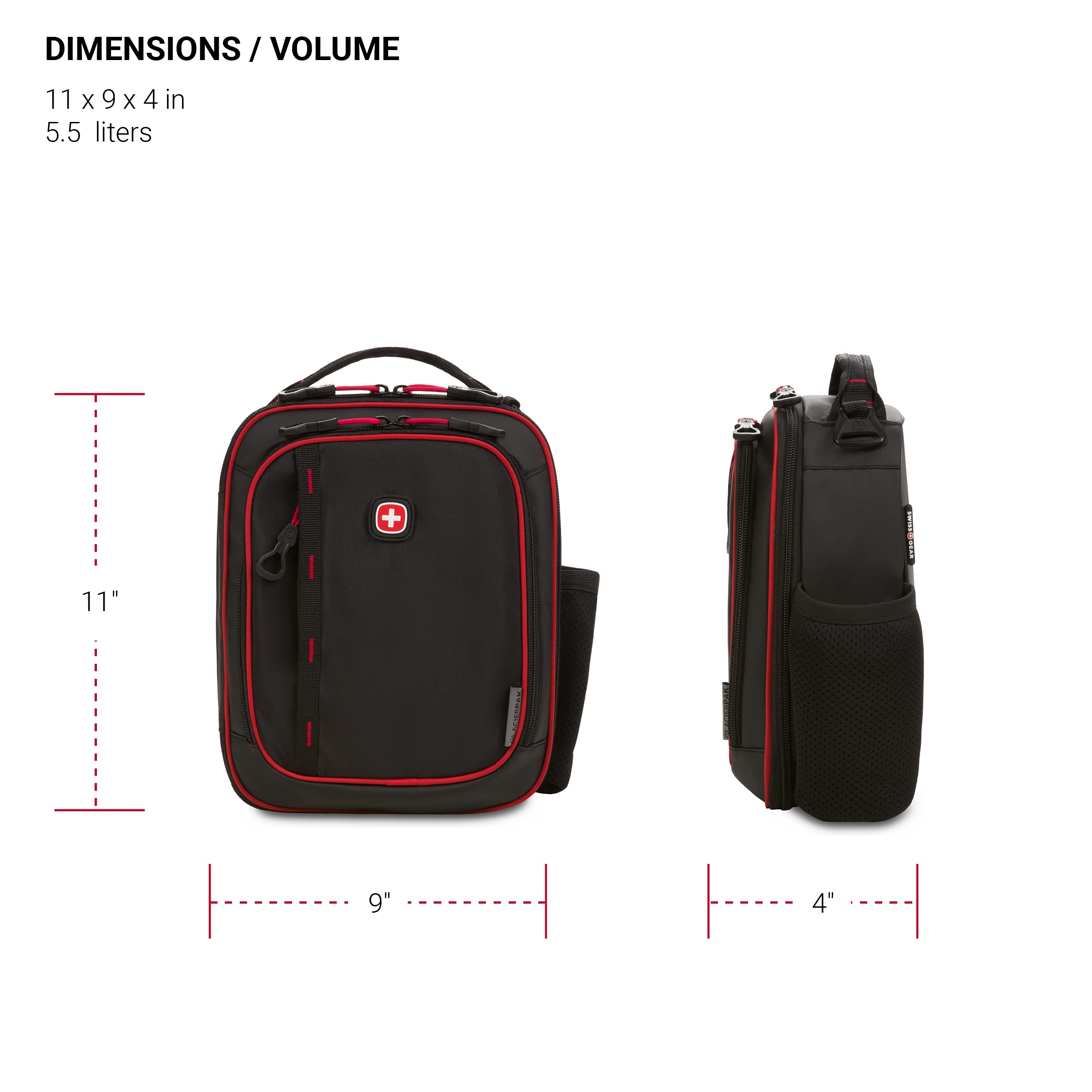 swissgear-3999-insulated-lunch-bag-black-red-durable-and-compact image 4