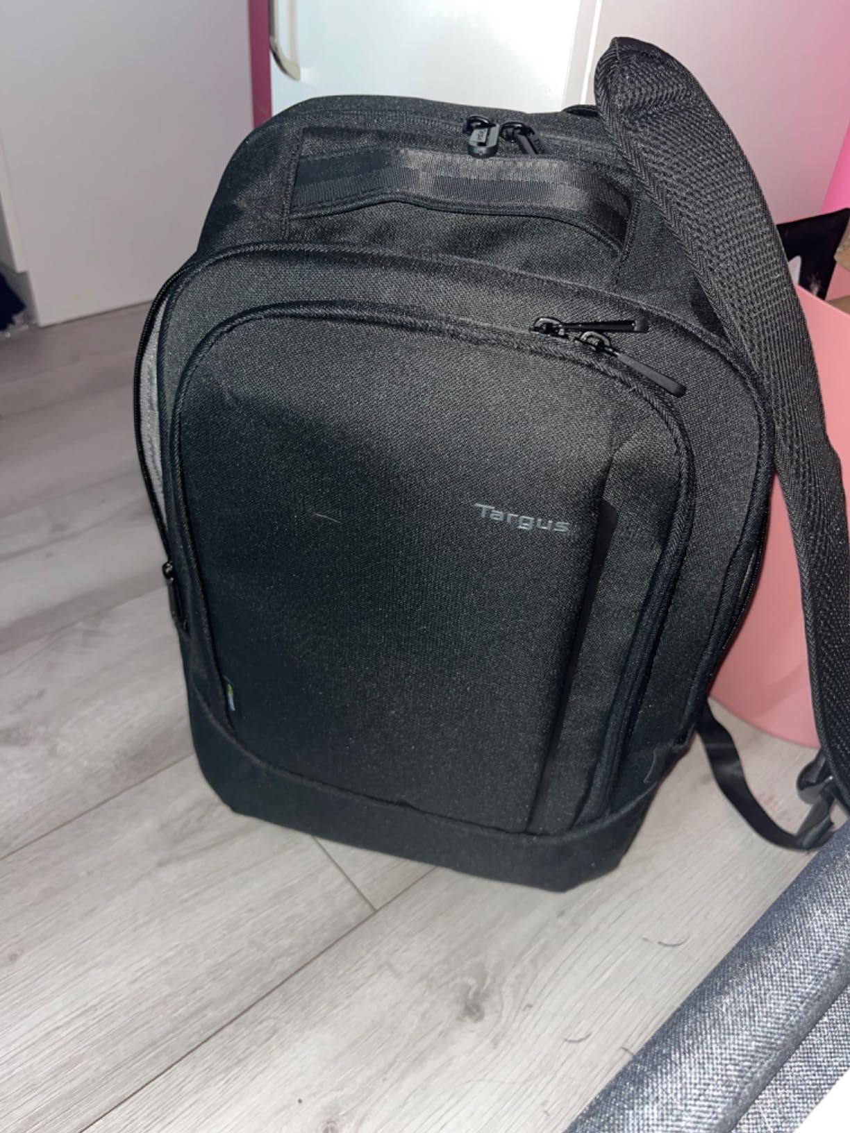 Solid backpack, a bit stiff